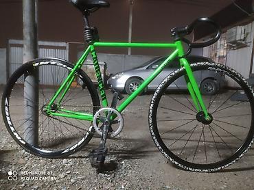 Городские велосипеды: Фикс-байк (фикс/синглспид) зеленого цвета. Характеристики и — 4