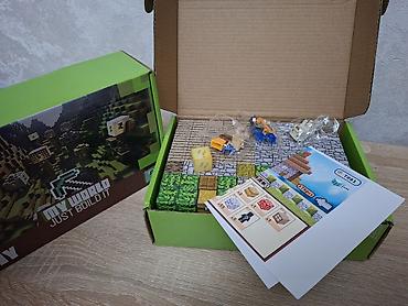 Игрушки: 🧲 Магнитные кубики Minecraft 554 шт + 15 минифигурок- 4300 сом 538 — 1