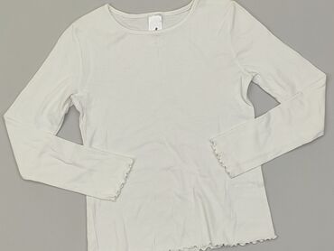 biała bluzka satynowa: Bluzka, Palomino, 9 lat, 128-134 cm, stan - Dobry