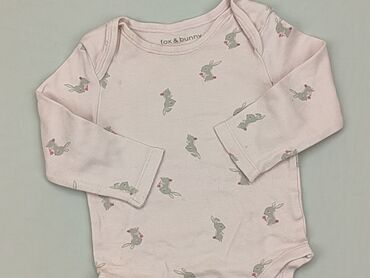 różowe body niemowlęce: Body, Fox&Bunny, 6-9 m, 
stan - Zadowalający