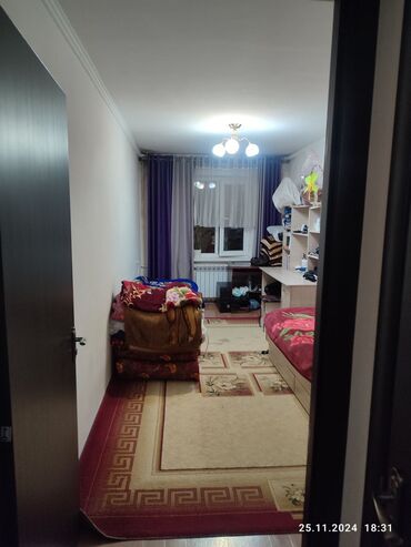 3 ком квартира бишкек: 3 комнаты, 58 м², 104 серия, 4 этаж, Косметический ремонт