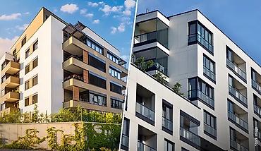 modul ev: Müasir çoxmərtəbəli yaşayış kompleksində mənzillər - Memarlıq: Müasir — 1