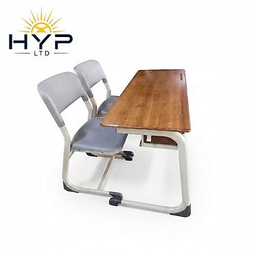 ученические столы: Двуместная школьная парта с двумя стульями HYP LTD - Комплект — 2