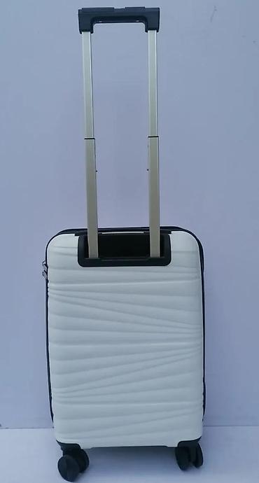 Putni koferi i torbe: Ručni kofer na točkiće – beli, tvrda školjka - Materijal: tvrda — 4