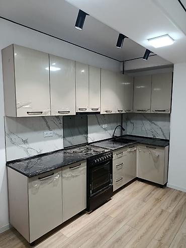 silver kitchen: Кухонный гарнитур, Новый, В рассрочку, цвет - Бежевый, Бесплатная доставка — 4