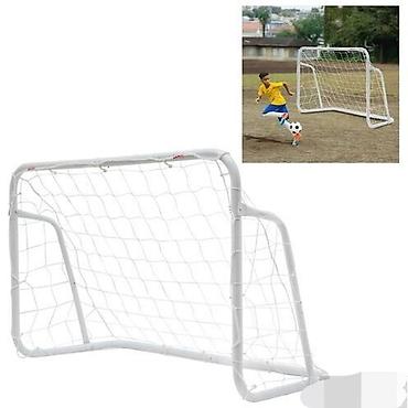 Digər idman və istirahət malları: 1 metr hündürlük 1.5 metr uzunluğunda dəmir futbol qapısı cüt satılır — 1