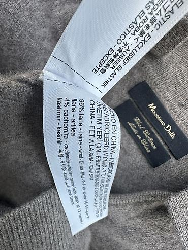 kaşmir: Sviter, Massimo Dutti, M, rəng - Qəhvəyi — 4