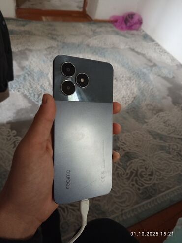 консоль для телефона: Realme Б/у, 128 ГБ, цвет - Серый, 2 SIM