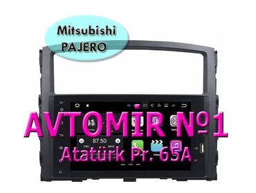 07 siti: Mitsubishi Pajero ucun Android monitor DVD-monitor ve android