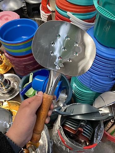 clean point: Металлическая шумовка с деревянной ручкой - Назначение: для — 1