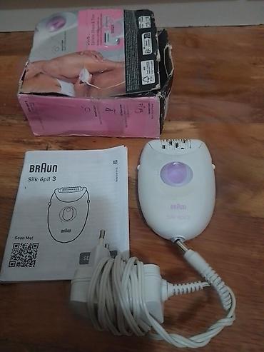 Električni depilatori: Braun Silk-épil 3 – epilator (model SE 3, Type 5320) - U paketu — 9