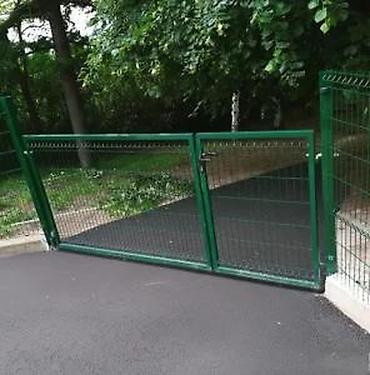 Proizvodi od rolovanog metala, metalni kanali: 🚪 DVOKRILNE KAPIJE Ispuna panel 2D ili 3D 📍 Fence System doo Bulevar — 2