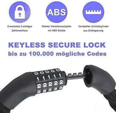 Dodaci za bicikl: Lanac za zaključavanje bicikla sa šifrom – PROVELO - Robustan lanac — 7