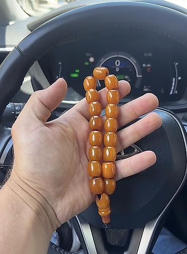 Təsbehlər: Məhsul: Təsbeh kolleksiyası Təsvir: Sandal - kehraba - alman - — 25