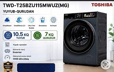 Toshiba TWD-T25BZU115MWUZ(MG) – yuyub-qurudan paltaryuyan - Yuma at lalafo.az Toshiba TWD-T25BZU115MWUZ(MG) – yuyub-qurudan paltaryuyan - Yuma