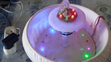 Stol lampaları: Комнатный Мини-фонтан с разноцветной подсветкой — 5