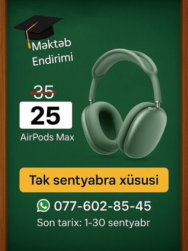 Кастрюли: Новый Беспроводные (Bluetooth) Наушники, Apple, цвет - Зеленый