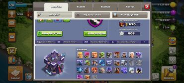 Inzibati heyət: Clash of Clans hesabı – yüksək səviyyəli kənd və qoşunlar - Bələdiyyə