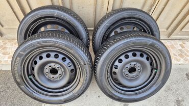 Təkərlər: Hankook Kinergy 4S H750 dörd ədəd təkər və polad disk komplekti -