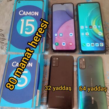 Samsung: Samsung Galaxy A15, 64 GB, rəng - Qara, Barmaq izi, İki sim kartlı