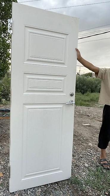 Межкомнатная дверь, Новый, Глухие, Деревянная, цвет - Белый