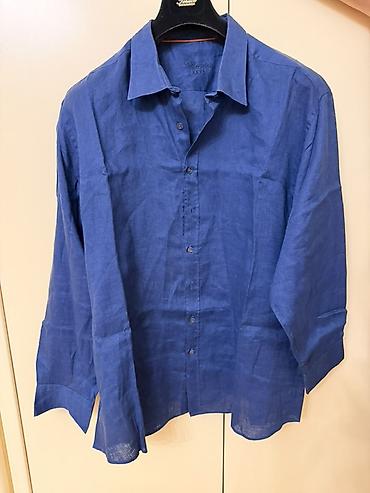 Kişi geyimləri: Köynək, 4XL, rəng - Mavi — 1