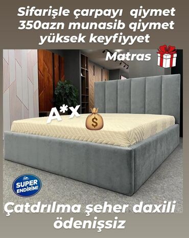 hava doşeyi: Yeni, İkinəfərlik çarpayı, Matras ilə