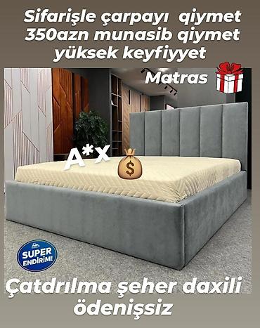 Yeni, İkinəfərlik çarpayı, Matras ilə lalafo.az -da Yeni, İkinəfərlik çarpayı, Matras ilə