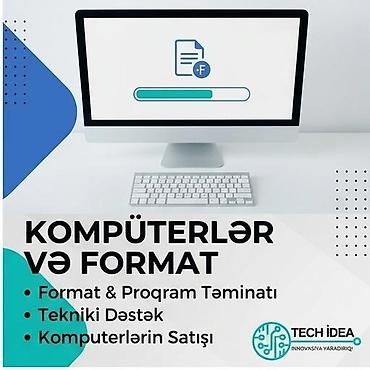 Noutbuk və kompüter təmiri: Kompüterlərin formatlanması və proqram təminatı xidməti - Format və — 1
