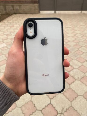 каракол телефон: IPhone Xr, Колдонулган, 128 ГБ, White Titanium, Коргоочу айнек, Каптама, 100 %