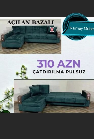 Divanlar: Künc divan, Yeni, Açılan, Bazalı, Nabuk, Şəhərdaxili pulsuz çatdırılma