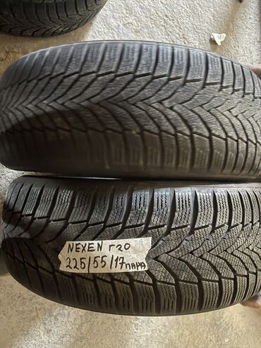 некси ош: Шины 225 / 55 / R 17, Зима, Б/у, Пара, Легковые, Корея, Nexen