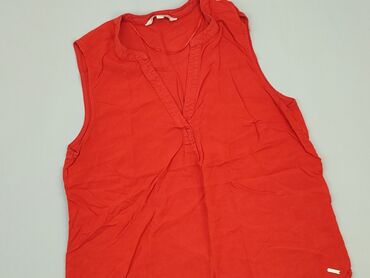 czerwona sukienki z bufiastymi rękawami: Blouse, S (EU 36), condition - Good