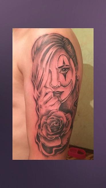 Tatu, pirsinq: Xidmət: Qara-ağ döymə (tattoo) dizaynı və tətbiqi Təsvir: - Qara və — 2