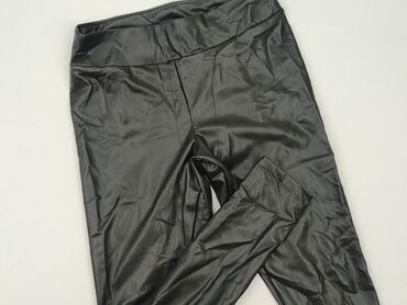 legginsy prążkowane push up: Esmara, Leggings Eco-leather for women, size M (EU 38)