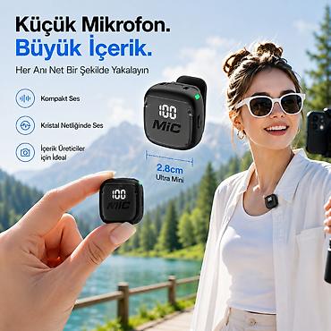 dji mikrofon: Whatsappa yazın yanlız Avtomatik Səsboğucu, Portativ Rəqəmsal Ekranlı — 6