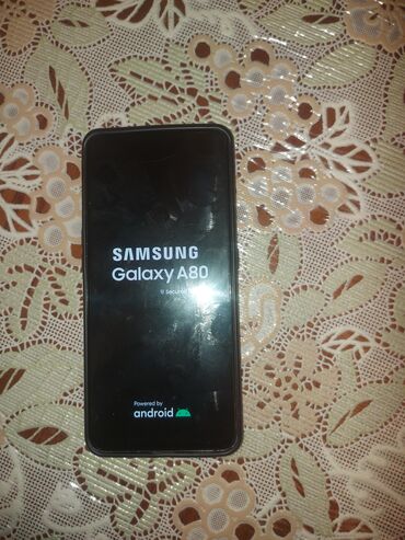 samsung s 20 ultra qiymeti: Samsung Galaxy A80, 128 GB, rəng - Qara, Qırıq