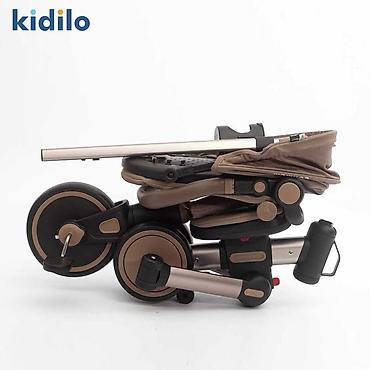 Velosipedlər: Kidilo 3125 uşaq üçtəkərli velosiped/araba - 4 rəng: Grey, Beige — 7