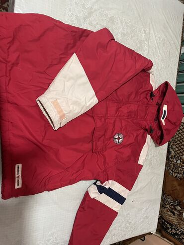 базовая футболка оверсайз мужская: Куртка L (EU 40), цвет - Красный