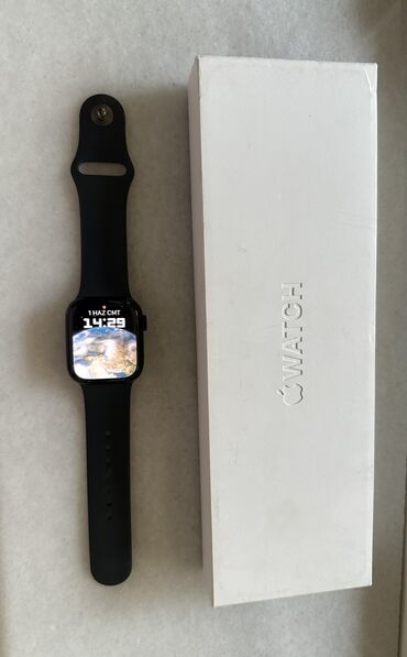 apple saat qiymeti: Новый, Смарт часы, Apple, Аnti-lost, цвет - Черный
