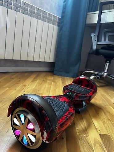 Гироскутеры: Qırmızı-alov naxışlı hoverboard (self-balance skuter) - Təkər ölçüsü — 4