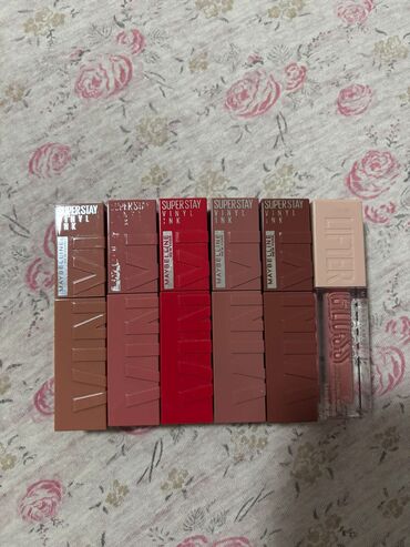 bocice za parfem: 6 NOVIH Maybelline karmina novih za 5000 jedan inace košta 1480 ako