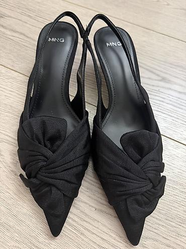 балетки черные: Туфли, 36, Mango, Новый, цвет - Черный, Самовывоз, Платная доставка, Бесплатная доставка — 1