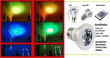 Sijalice: 🌈 LED SIJALICA RGB 3W E27 • GU10 • E14 LED RGB sijalica sa daljinskim — 9