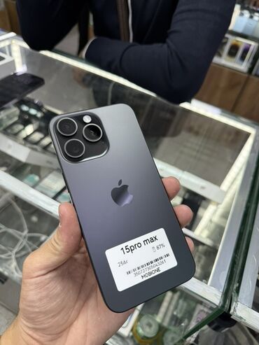 макбук эйр м1 в рассрочку: IPhone 15 Pro Max, Жаңы, 256 ГБ, Black Titanium, Бөлүп төлөө менен, 87 %