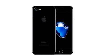 Apple iPhone: IPhone 7, 128 ГБ, Jet Black, Защитное стекло, Чехол, 75 %