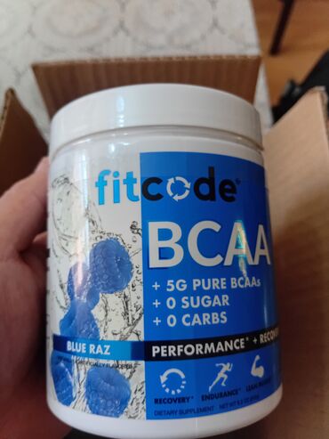 amino: Fitcode BCAA Blue Raz əlavəsi əzələlərin bərpasına və dözümlülüyün