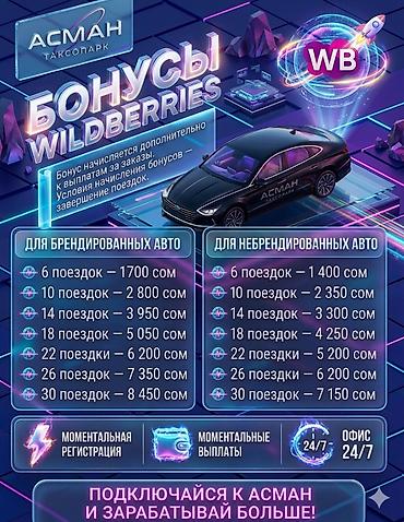 Требуется Водитель такси - С личным транспортом, Техподдержка, Подработка at lalafo.kg Требуется Водитель такси - С личным транспортом, Техподдержка, Подработка
