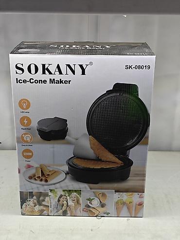 Электроприбор для выпечки вафельных рожков SOKANY SK-08019 (Ice-Cone at lalafo.kg Электроприбор для выпечки вафельных рожков SOKANY SK-08019 (Ice-Cone