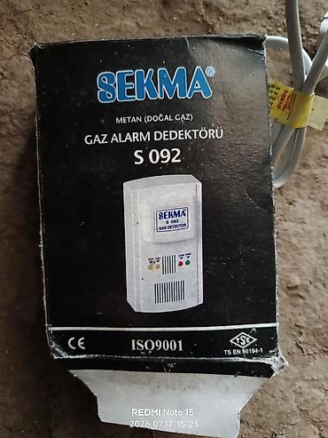 peç qaz: SEKMA S092 Metan (Təbii qaz) alarm detektoru - Qaz növü: Metan/təbii — 1